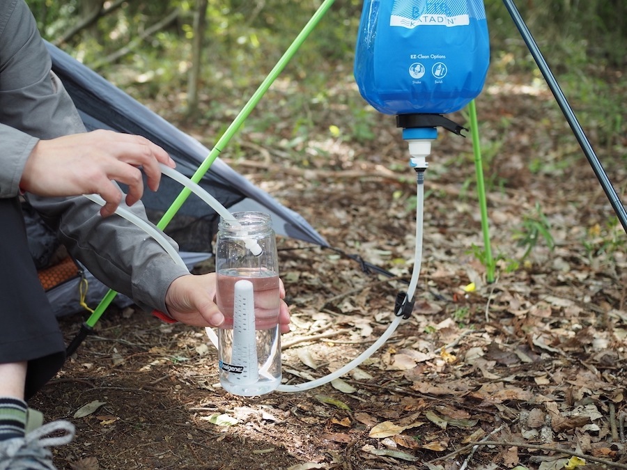 超高性能な浄水器、カタダインのビーフリーで沢の水を飲んでみた